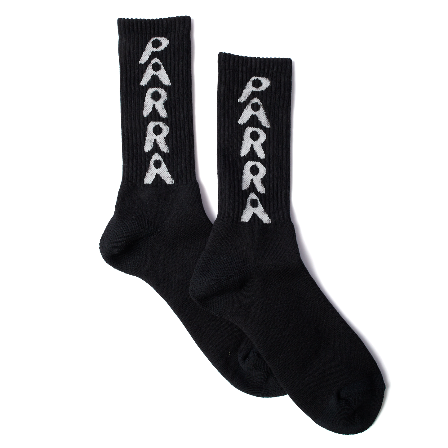 By Parra Hole Logo Crew Socks Black