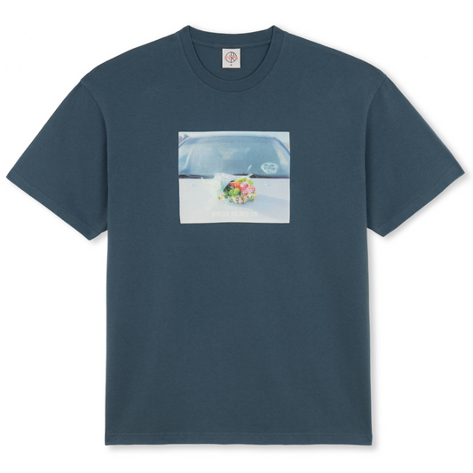 Polar Dead Flowers T-Shirt Grey Blue