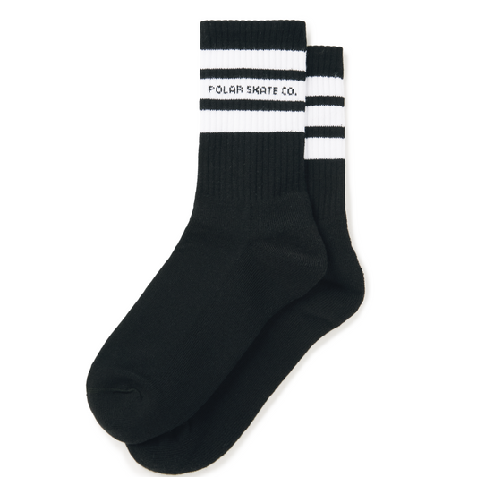 Polar Fat Stripe Rib Socks Black