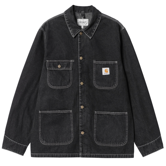Carhartt WIP OG Chore Coat Black Stone Washed