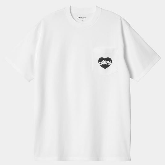 Carhartt WIP Amour Pocket T-Shirt White/Black