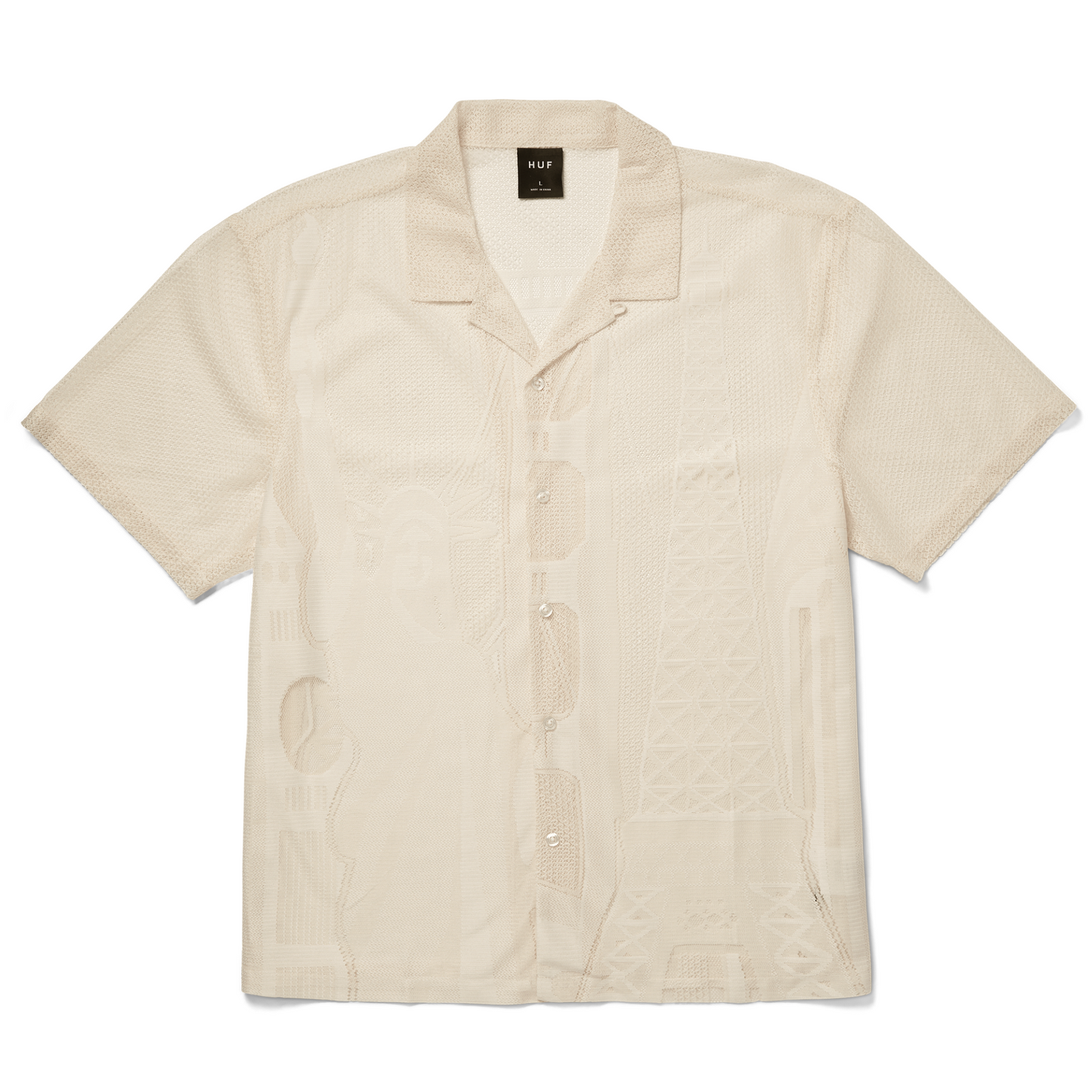 HUF World Tour Lace Shirt Ivory