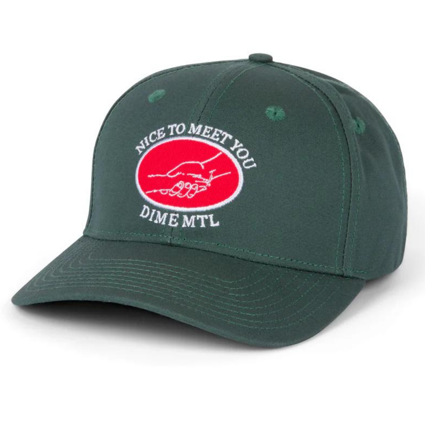 Dime Greetings Full Fit Cap Green