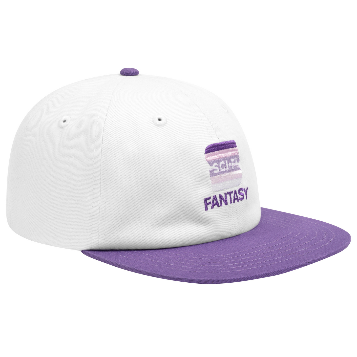 Sci-Fi Mesh Hat White Purple