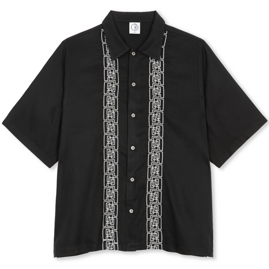 Polar Double P Bowling Shirt Black/White