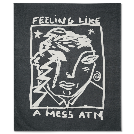 Polar Mess ATM Picnic Blanket Black/Cloud White