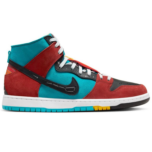 Nike SB Dunk High Decon Turquoise Blue/Black-Rugged Orange