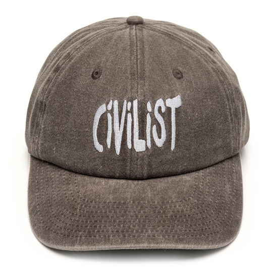 Civilist Big Fun Dad Hat Washed Brown