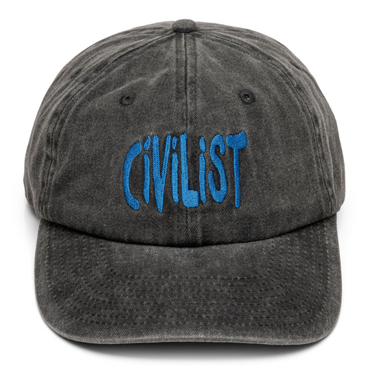 Civilist Big Fun Dad Hat Washed Black