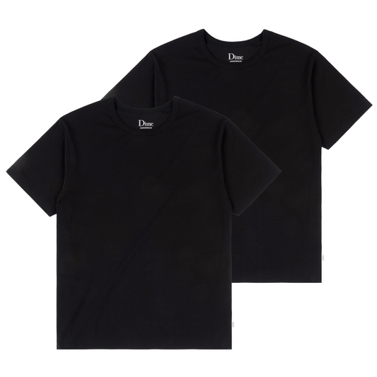 Dime 2 Pack T-Shirts Black