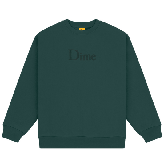 Dime Classic Logo Crewneck Sweater Rainforest