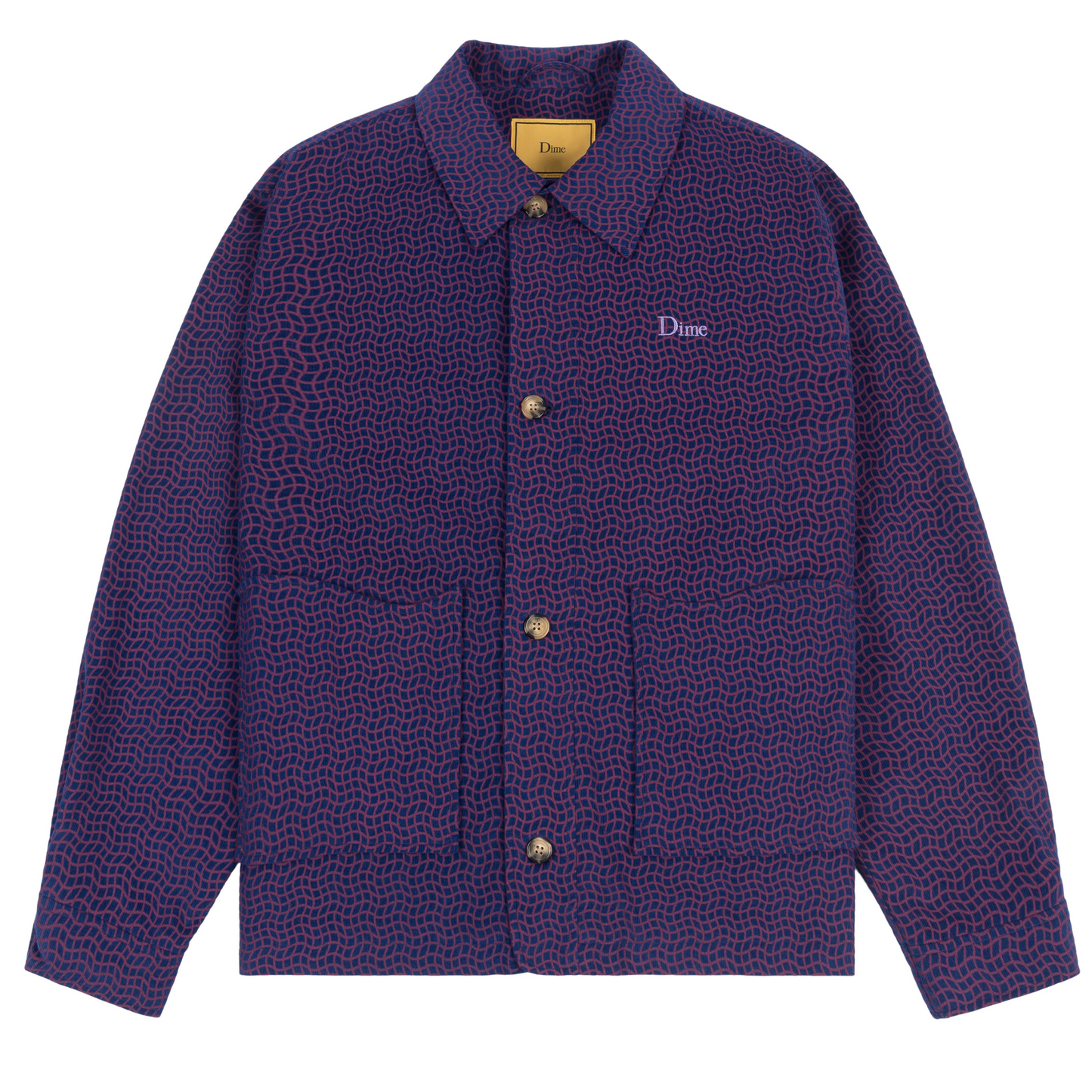 Dime Printed Cord Jacket Violet