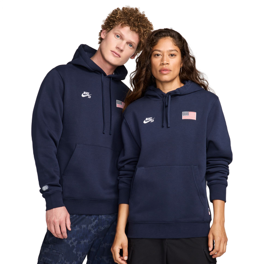 Nike SB USA Olympic Kit Hooded Sweater Obsidian/White