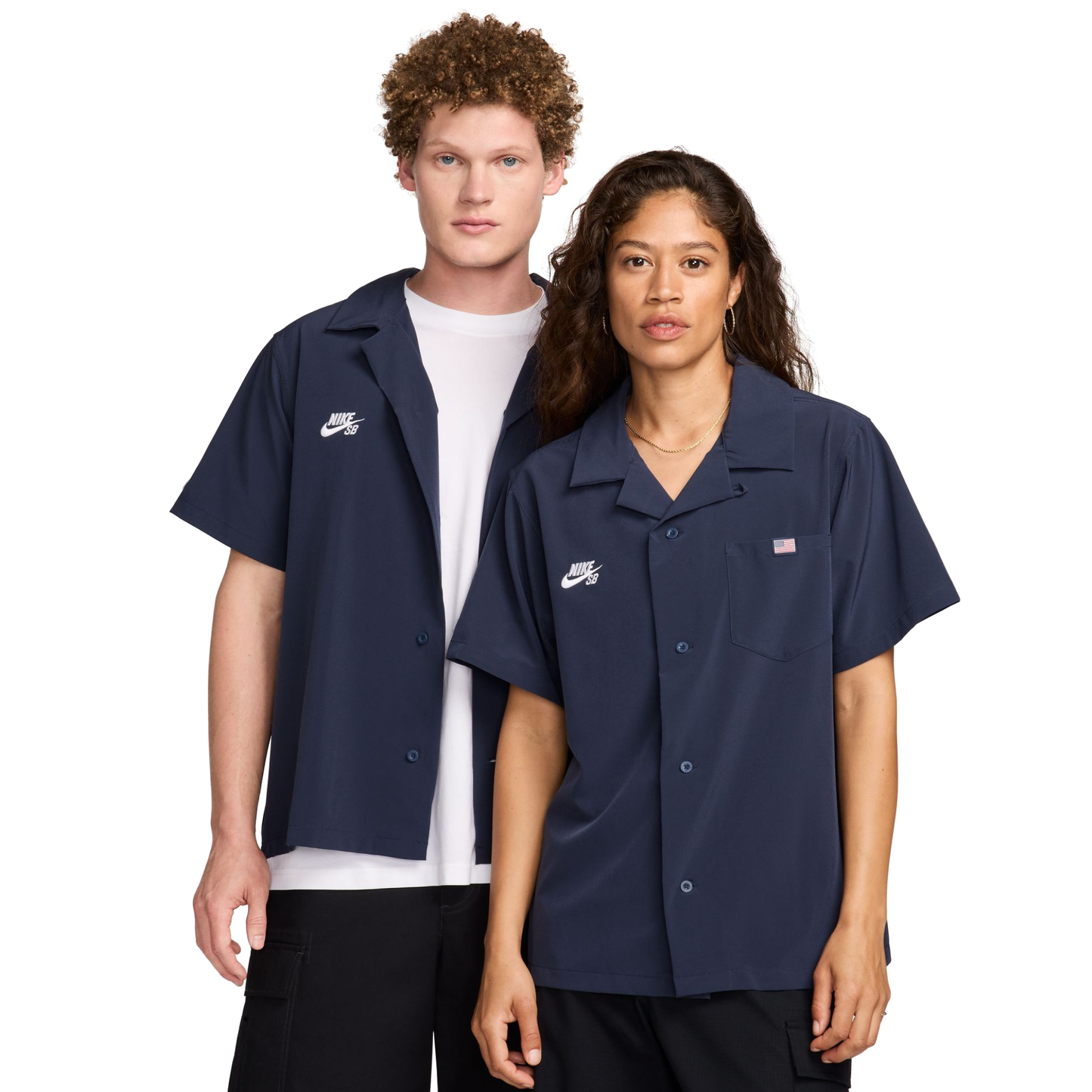 Nike SB USA Olympic Kit Bowler Shirt Obsidian/White