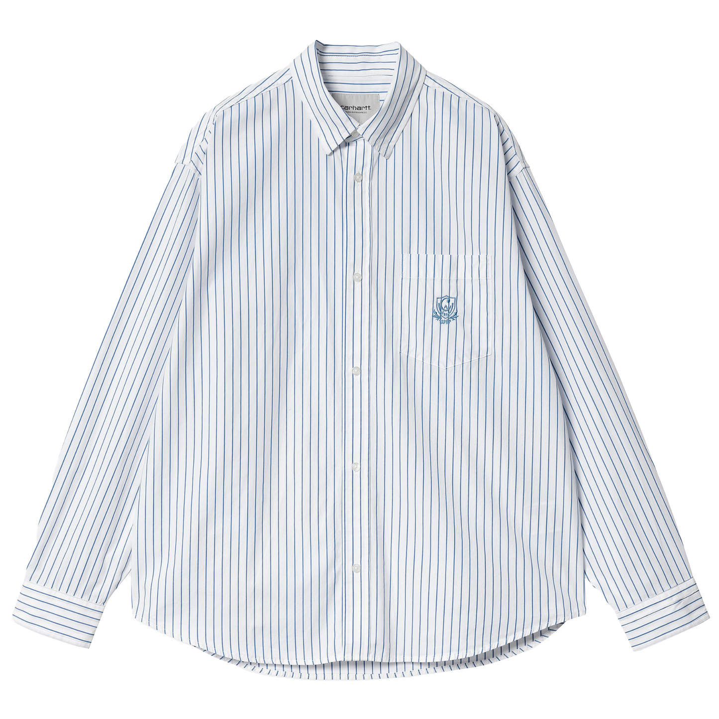 Carhartt WIP Longsleeve Linus Shirt Stripe Bleach White