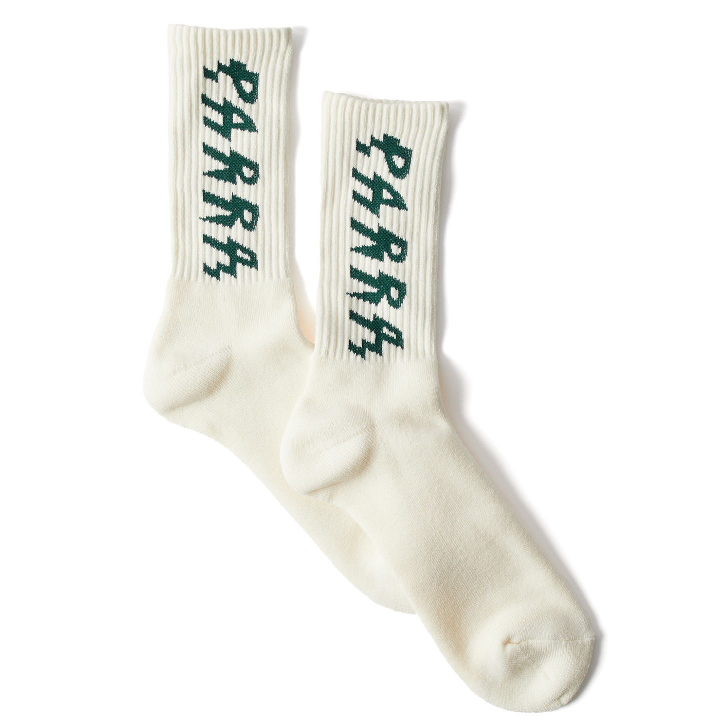 By Parra Shocker Logo Crew Socks White