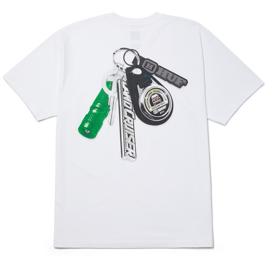 HUF X Toyota Land Cruiser Shine Keychain T-Shirt White