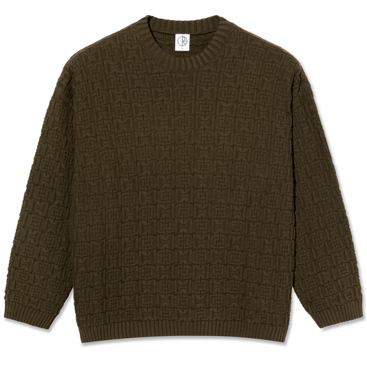 Polar Alex Knit Sweater Brown