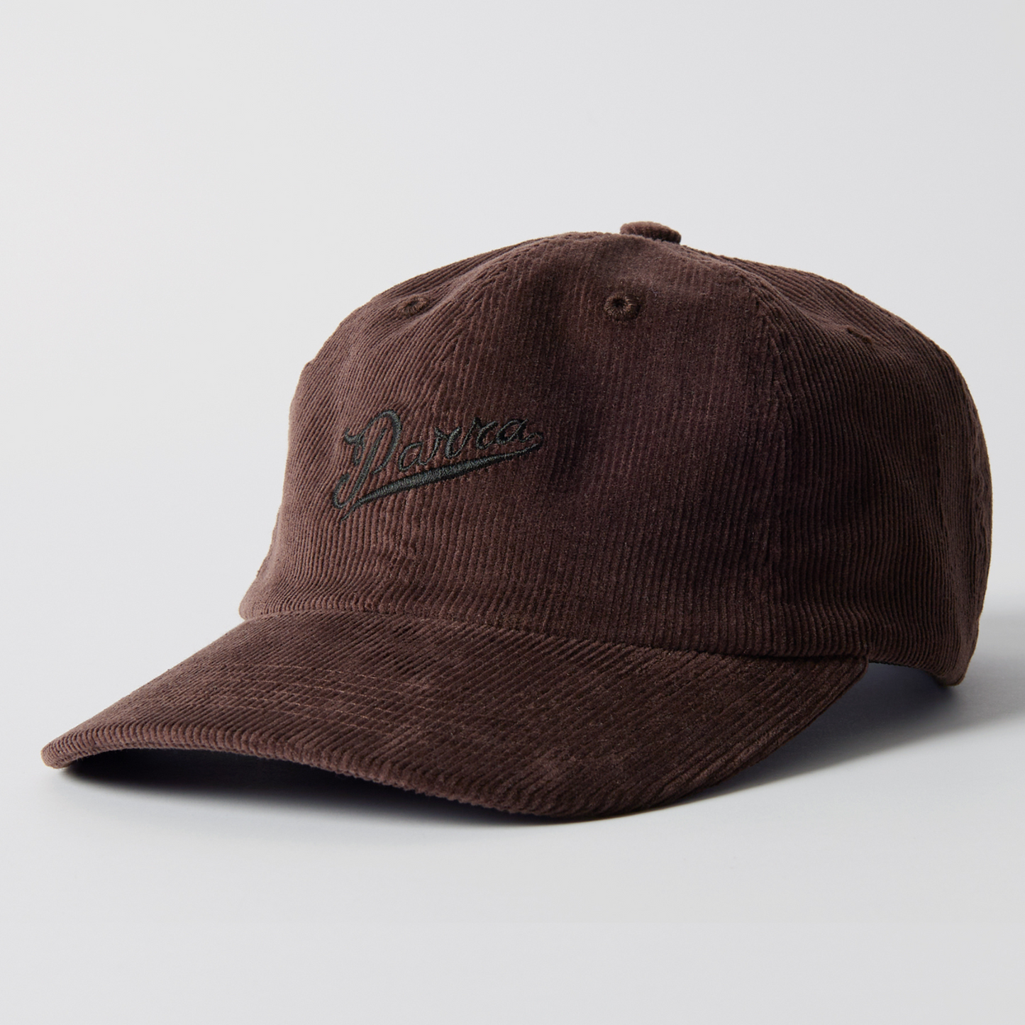 By Parra Fancy Logo 6 Panel Hat Dark Mahogany