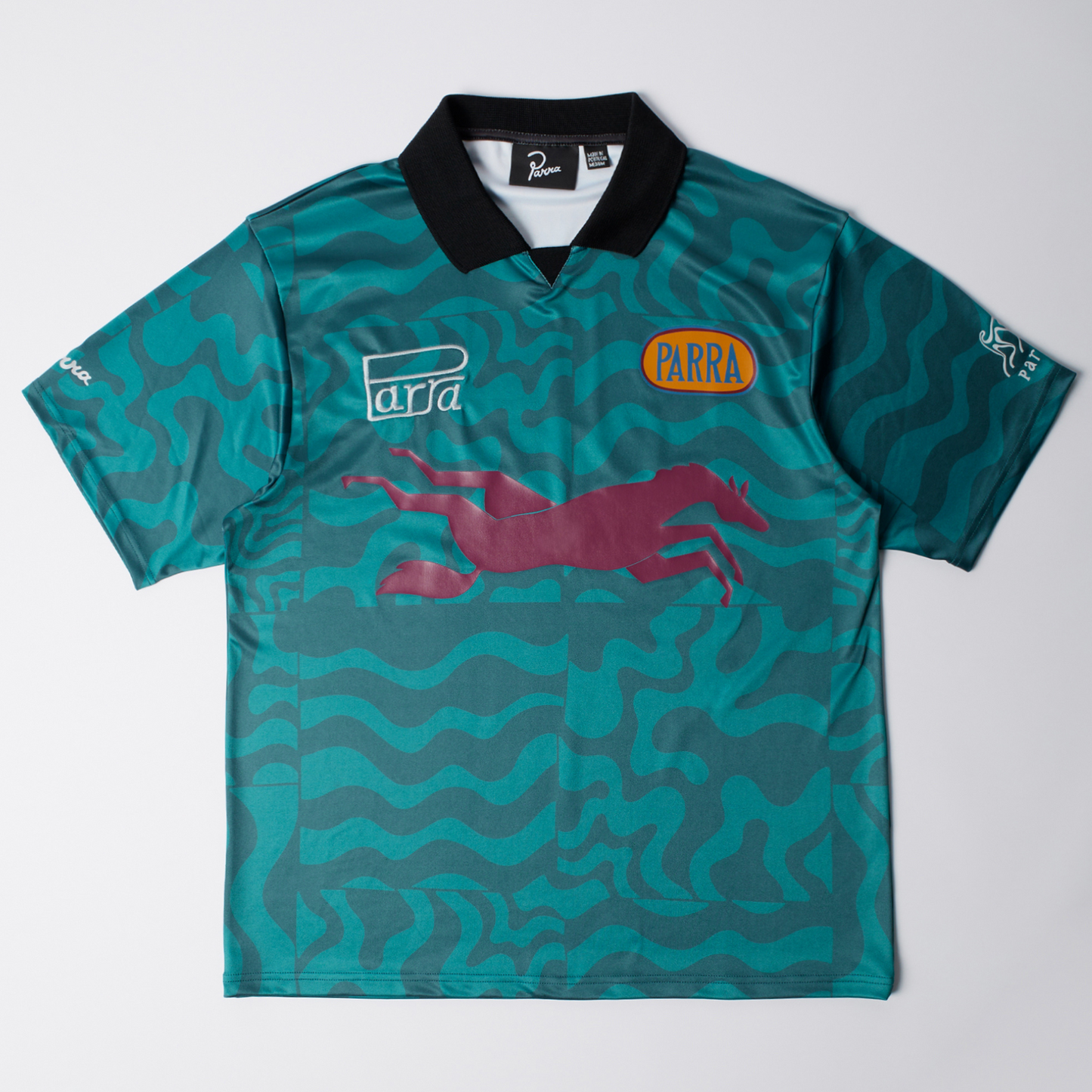 By Parra Sports Flage Polo Shirt Deep Sea Green