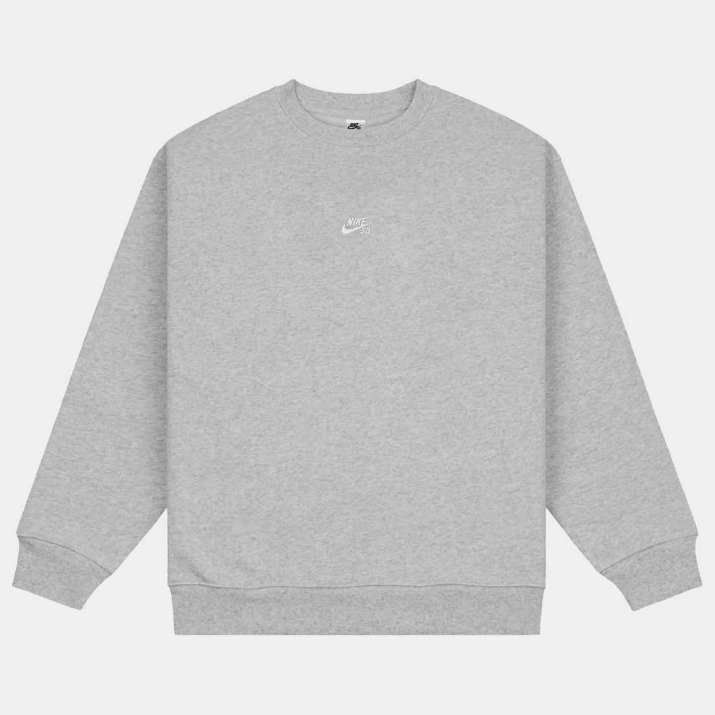 Nike SB Sweater Essentials Logo Dark Grey Heather/White