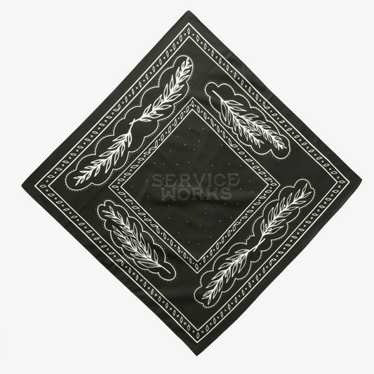 Service Works Olive Branch Bandanna Black