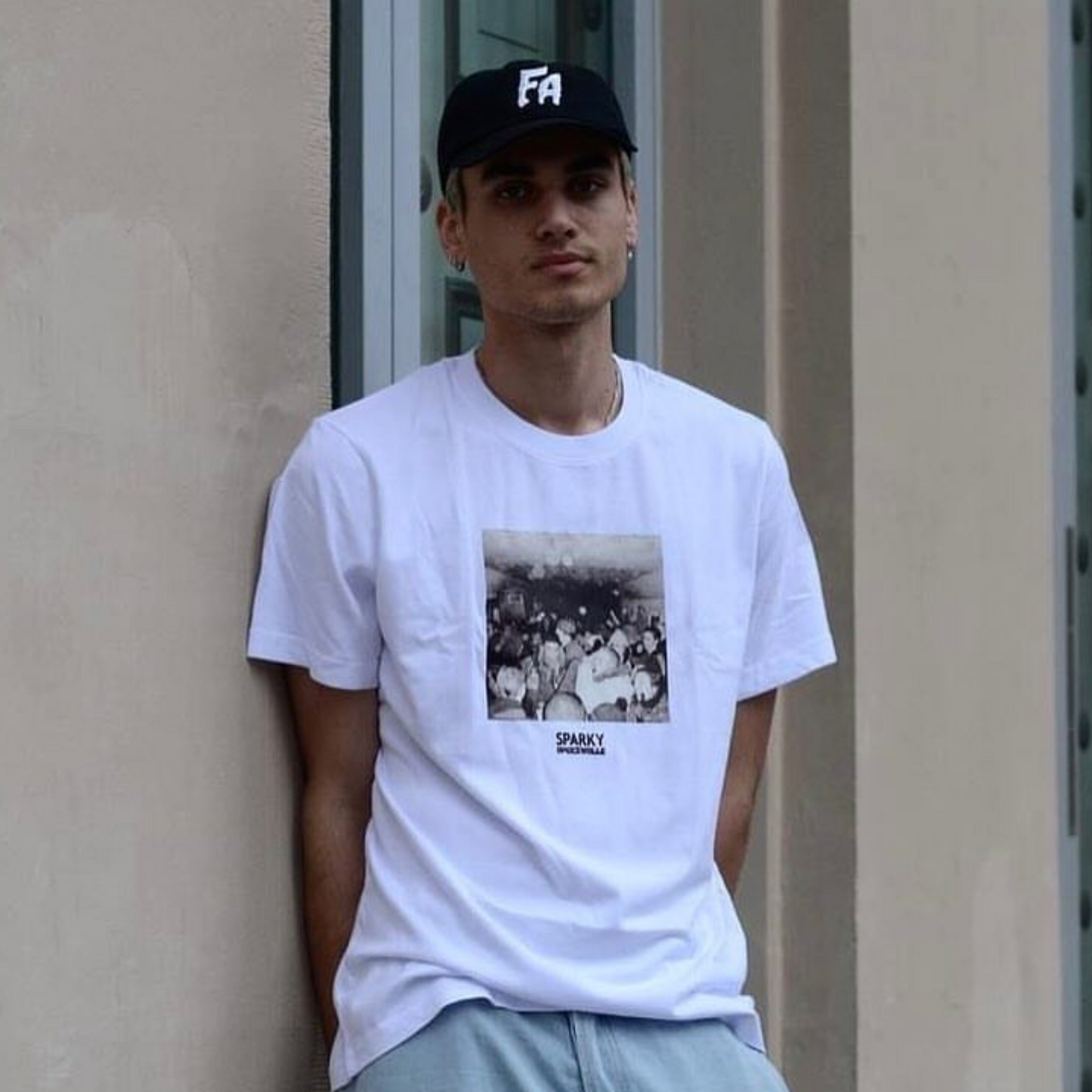 Sparky x Opgezwolle Tunnelvisie T-shirt White