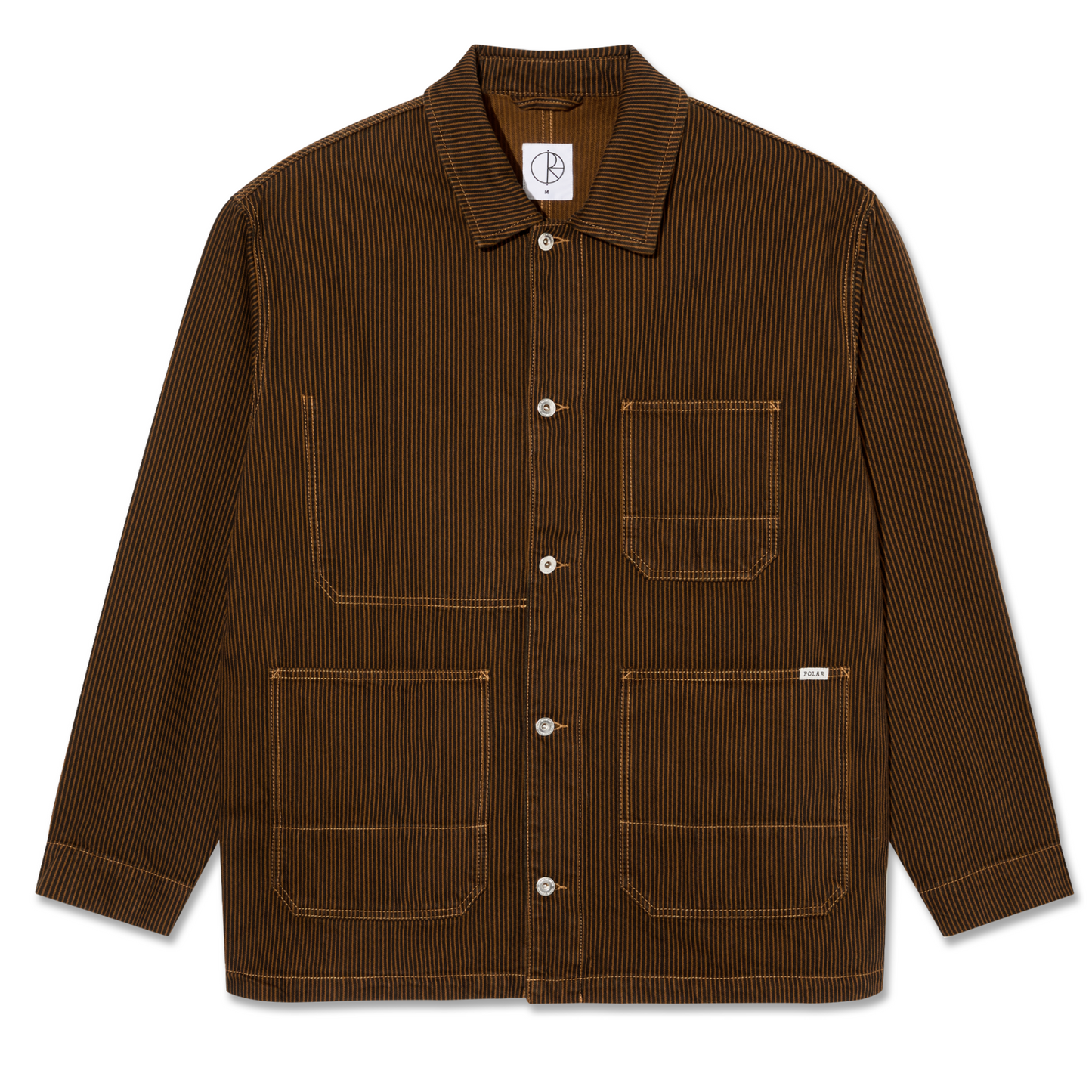 Polar Hickory Stripe Ezra Jacket Rust