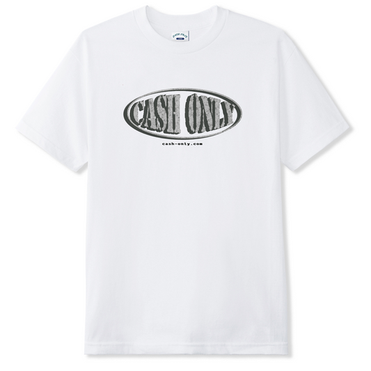 Cash Only Solid T-Shirt White