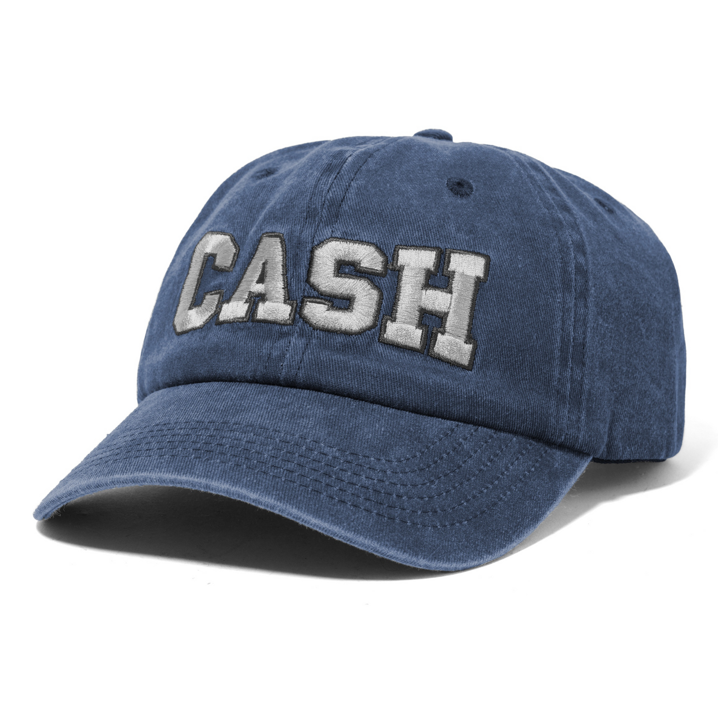 Cash Only Campus 6 Panel Cap Washed Navy