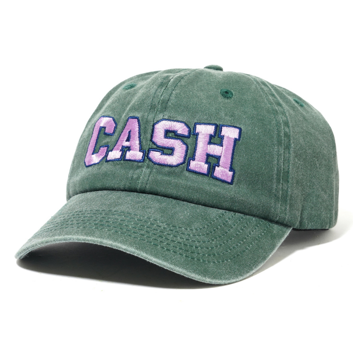 Cash Only Campus 6 Panel Cap Washed Forest