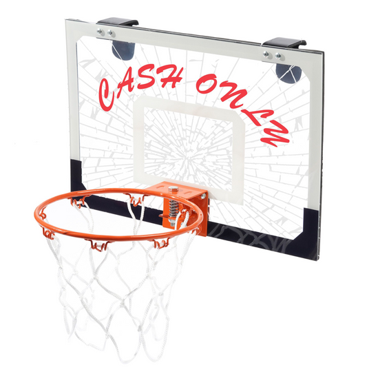 Cash Only Mini Basketball Hoop