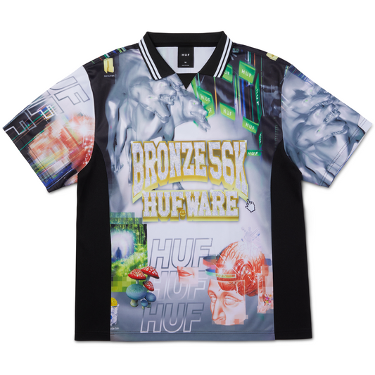 HUF X Bronze 56K Glitched Soccer Jersey