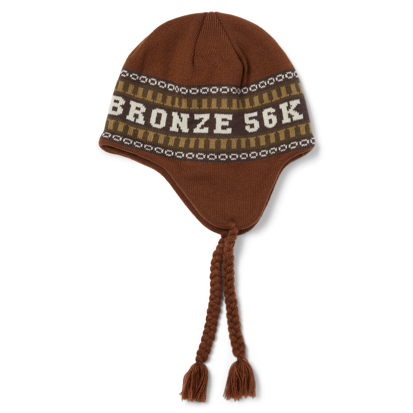 Huf X Bronze 56K Flap Beanie Brown