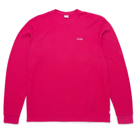 Civilist Thermal Longsleeve T-Shirt Fuchsia