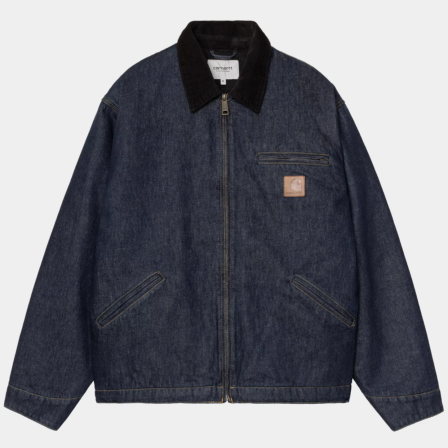 Carhartt WIP OG Detroit Jacket Blue/Black Rinsed