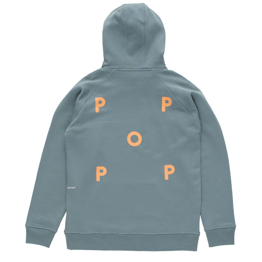 POP Logo Hooded Sweater Stormy Sea