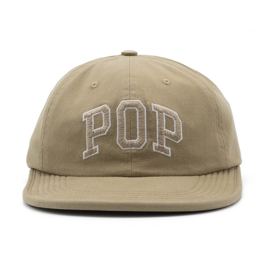 POP Arch Sixpanel Flexfoam Hat White Pepper