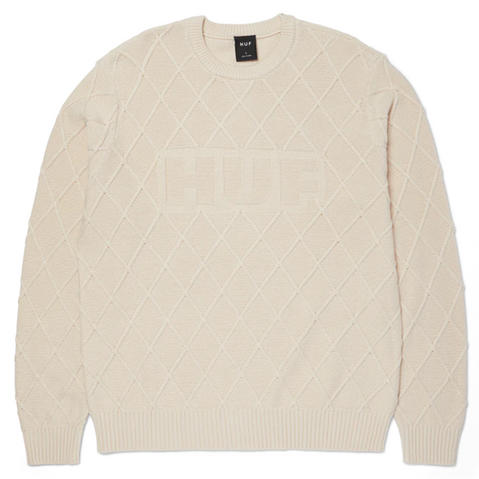 HUF Grid Sweater Natural