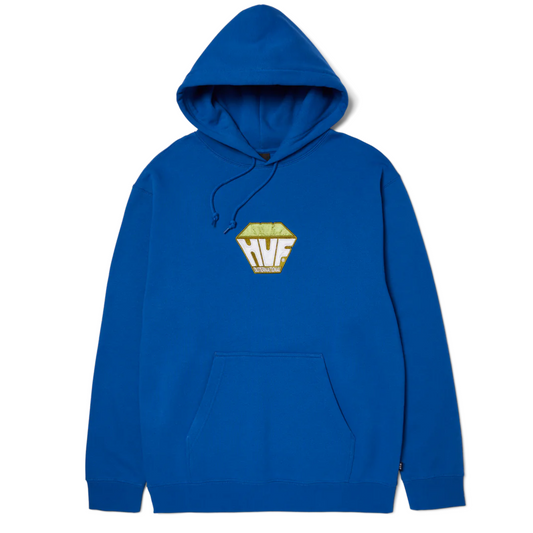 HUF Big Block Hooded Sweater Cobalt Blue