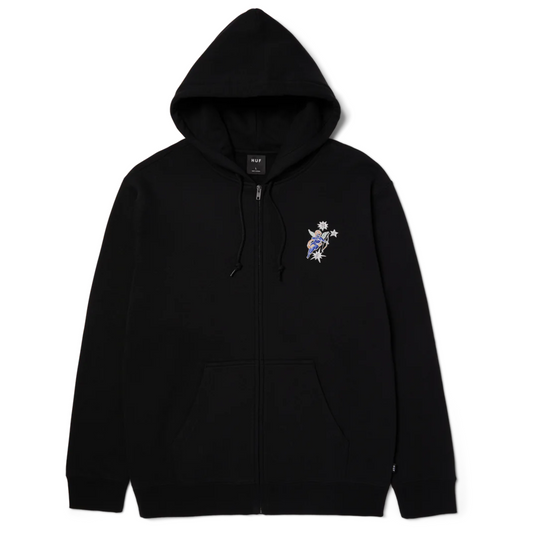 HUF Cupid Full Zip Hooded Sweater Black