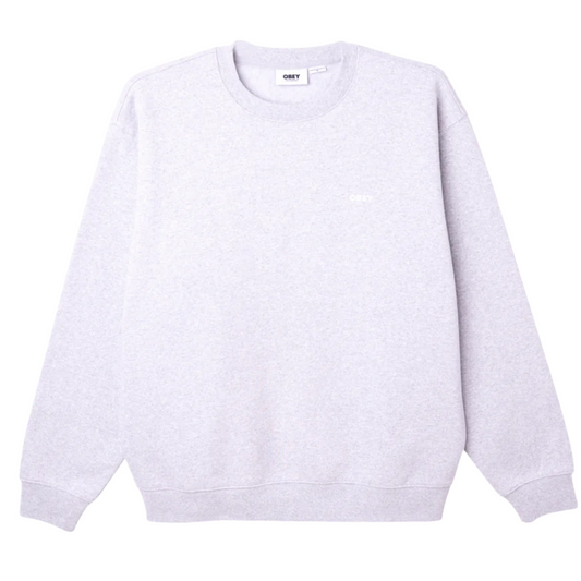 Obey Established Works Bold Crewneck Sweater II Ash Grey