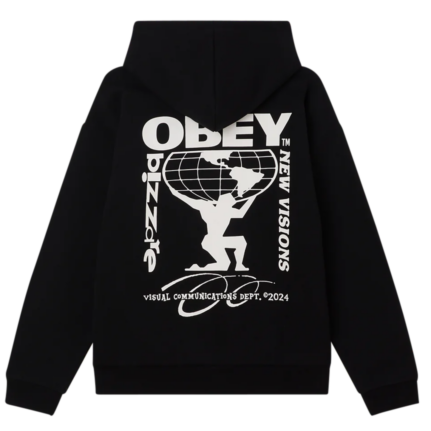 Obey New Visions Extra Heavy Hooded Sweater Black