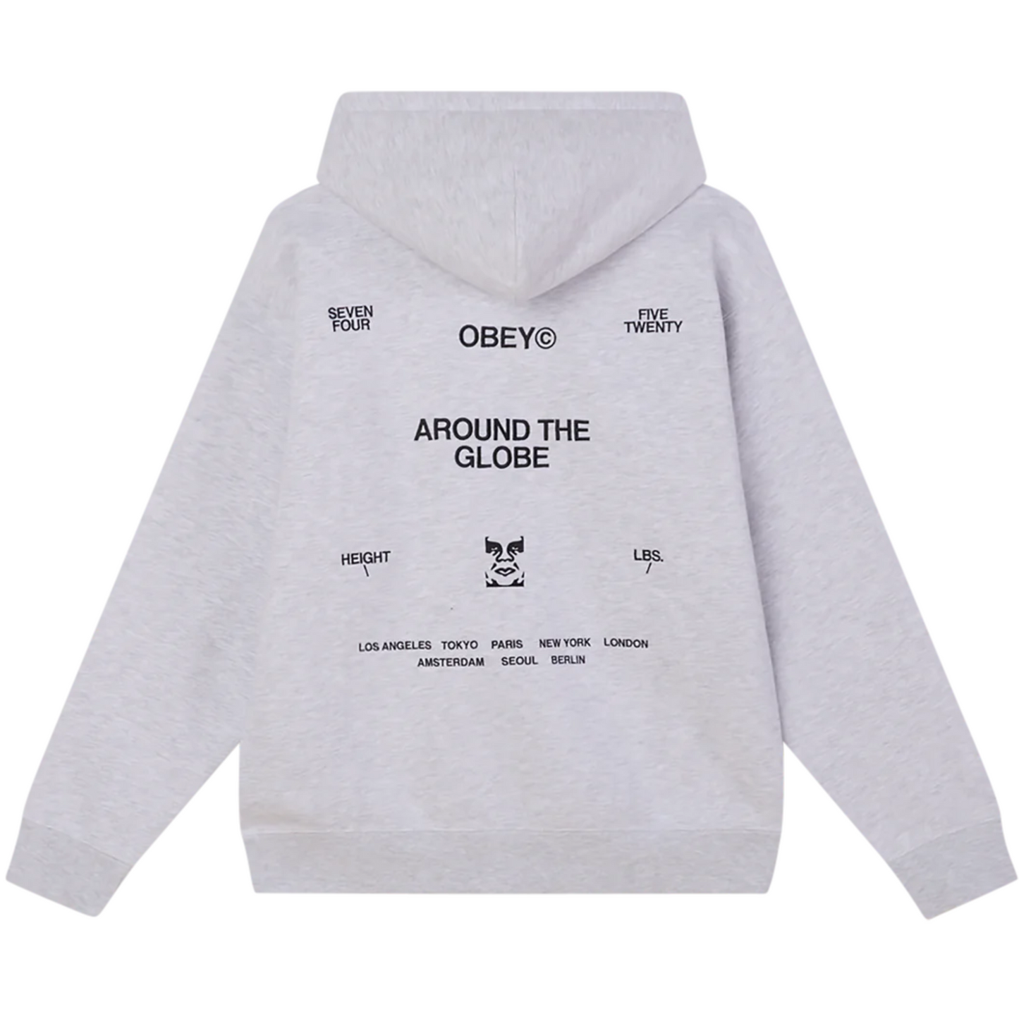 Obey Business Hooded Sweater Ash Grey