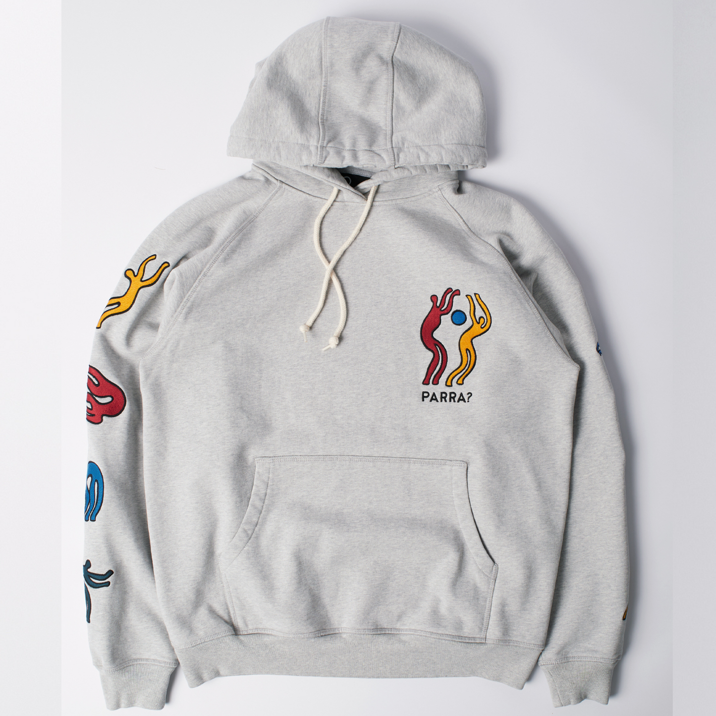 By Parra La Chambre Nuit Hooded Sweater Heather Grey