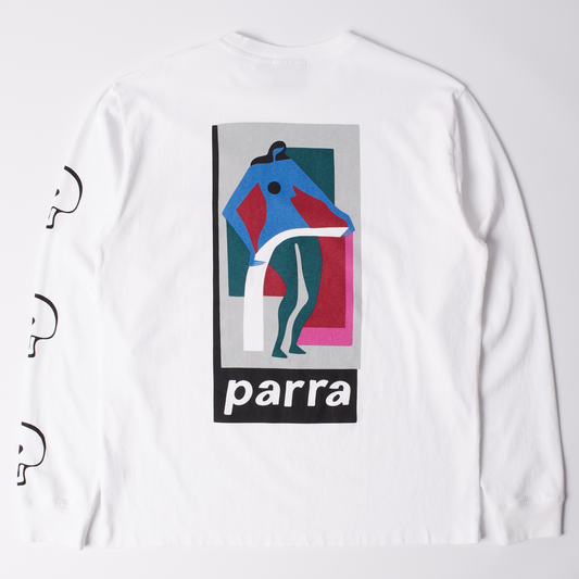 By Parra Lowering The Bar Longsleeve T-Shirt White