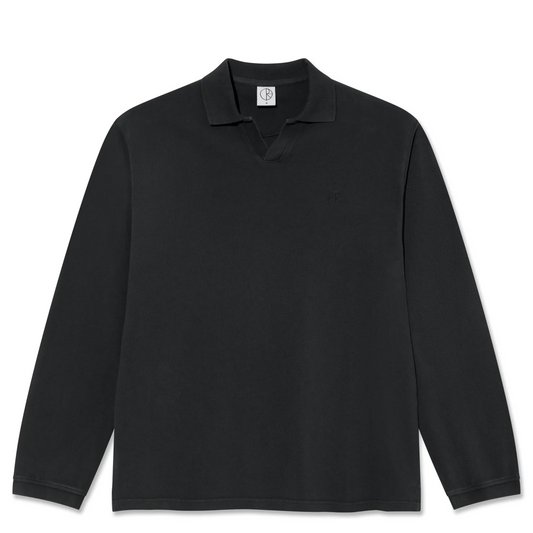 Polar Serge Longsleeve Polo Shirt Black