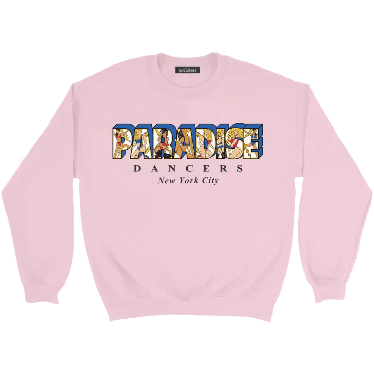 Paradise NYC Flash Dancers II Crewneck Sweater Pink