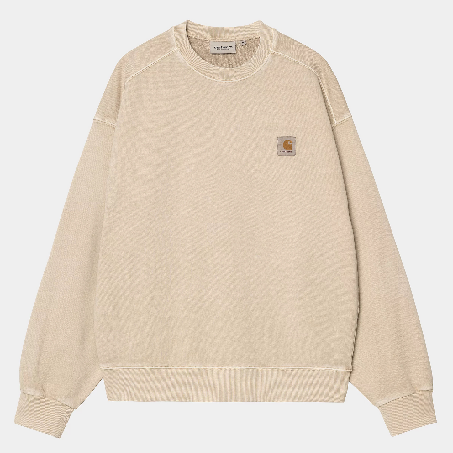 Carhartt WIP Nelson Sweater Fleur De Sel Garment Dyed