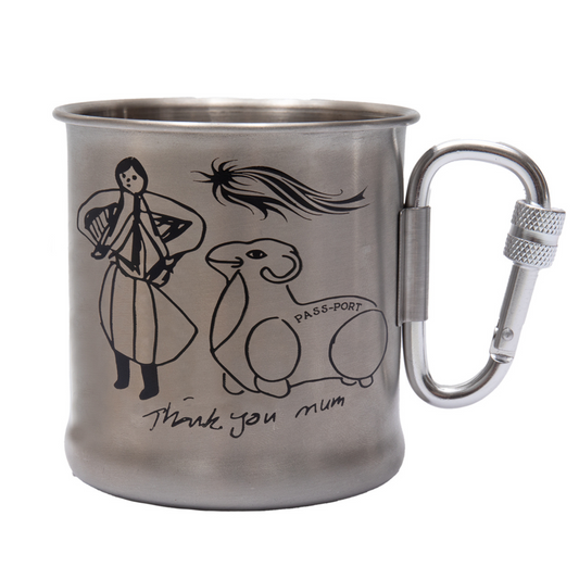 Pass Port Thank You Mum Carabiner Mug Stainless Steel